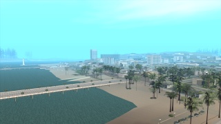 Nice view on LS molo at beach