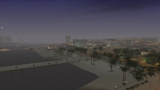 Nice night view on LS molo at beach